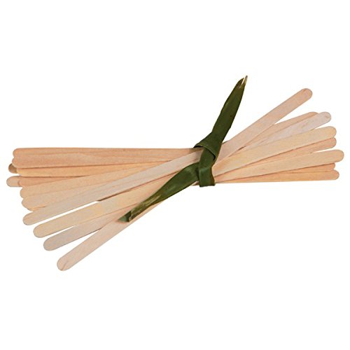 PacknWood 210SPATB18 7.1 x 0.24 x 0.04 Inch Natural Wooden Coffee Stirrers - 1000 Count Bulk Pack for Coffee, Tea, Hot Drinks, and Cocktail Mixing