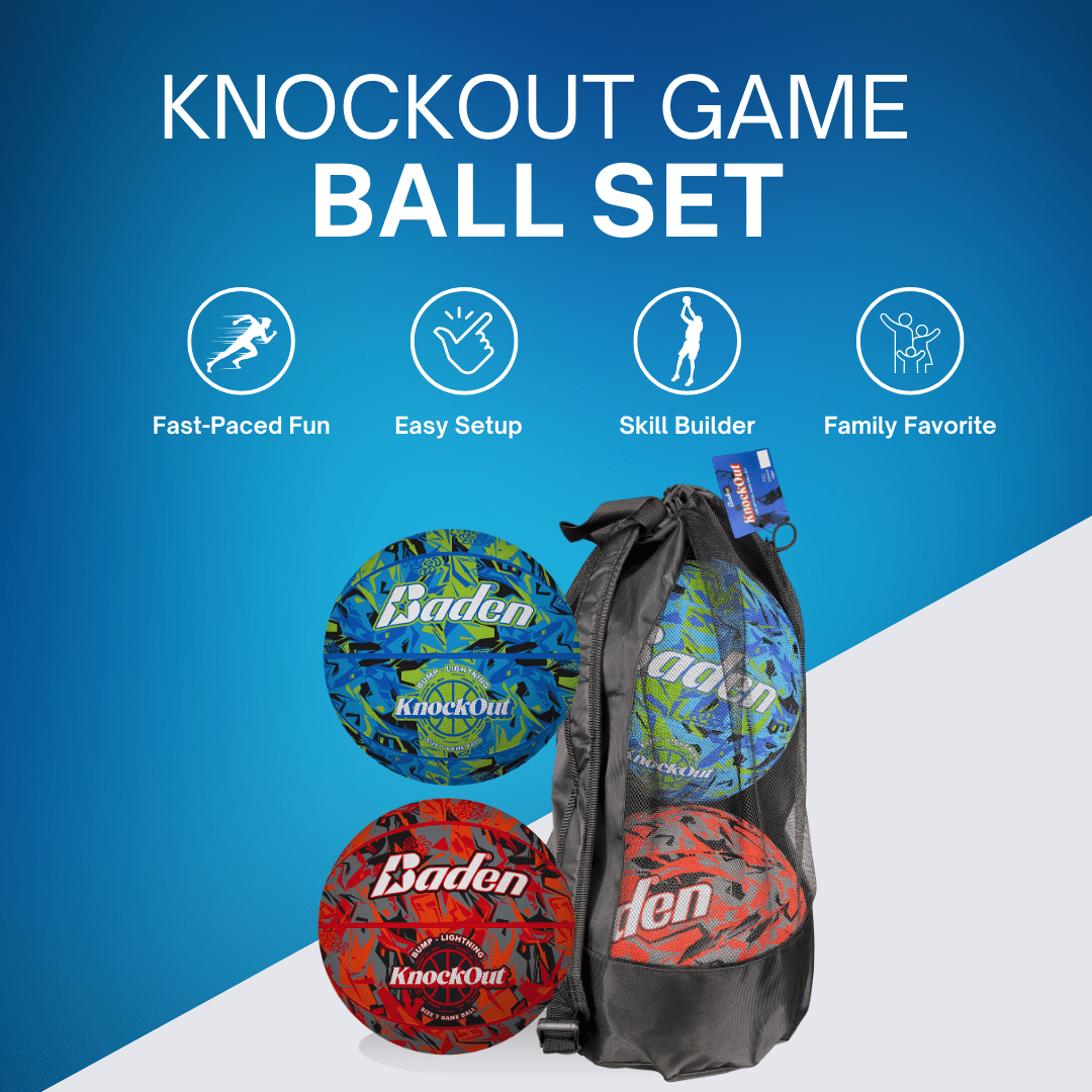Premium Knockout Game Ball Set - Bump & Lightning Balls for Fun Outdoor Games - Perfect for Backyard Parties, Picnics, and Family Gatherings