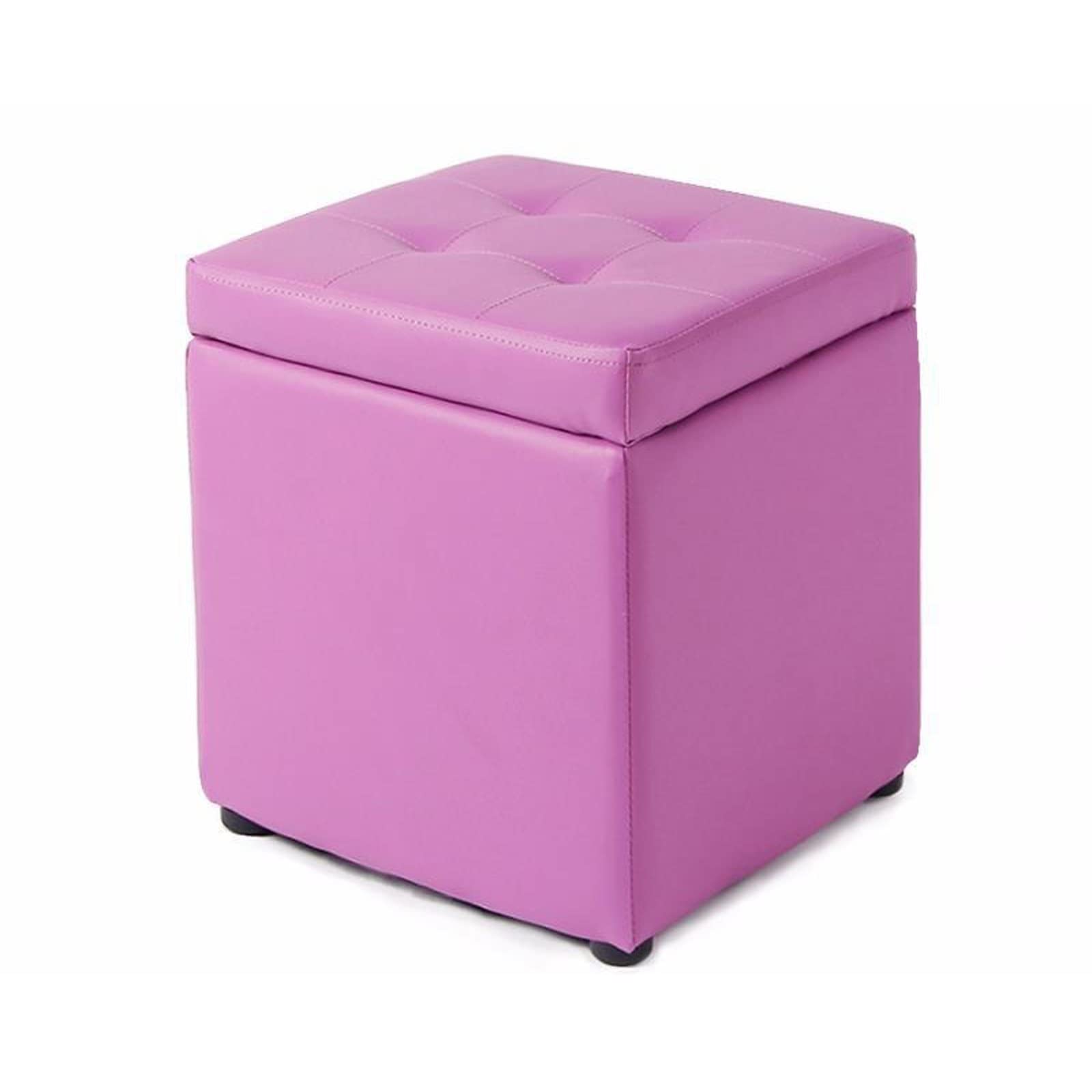 Multifunctional Storage Ottoman with Flip Top - Square Shoe Stool, Foot Rest & Toy Organizer for Living Room, Bedroom | Space-Saving Furniture (Purple) - Perfect for Small Spaces, Nursery Storage & Entryway Seating