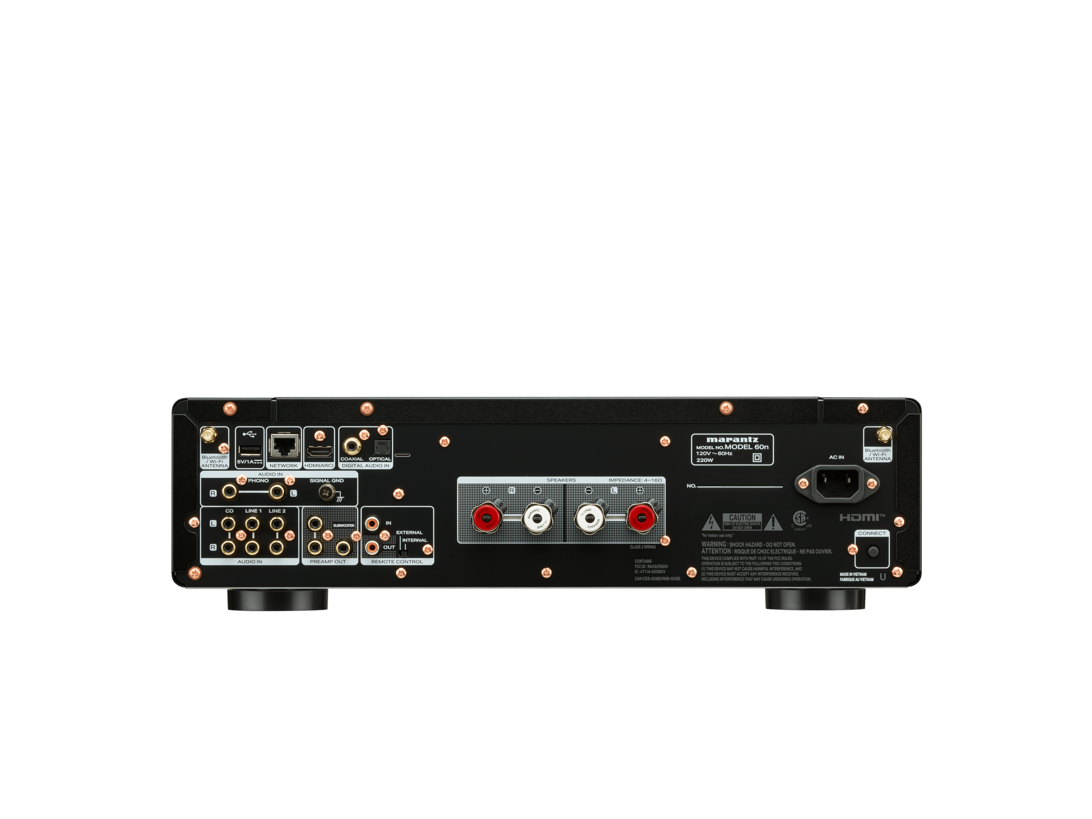 Marantz Model 60n Integrated Stereo Amplifier with Hi-Fi Streaming, DAC & Phono Input - Premium Home Audio System for Music Lovers (Perfect for Living Room, Home Theater & Audiophile Setups)