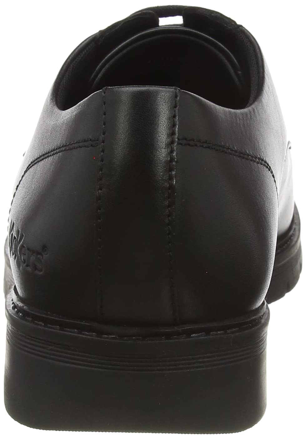 Kickers Men's Finley Lo School Uniform Shoe - Comfortable Black Leather Sneakers for Boys & Teens - Perfect for School, Uniform Dress Code & Casual Wear