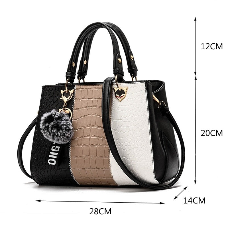 Women's Genuine Leather Crossbody Bag with Hand Stitching - Perfect for Work, Travel & Everyday Use