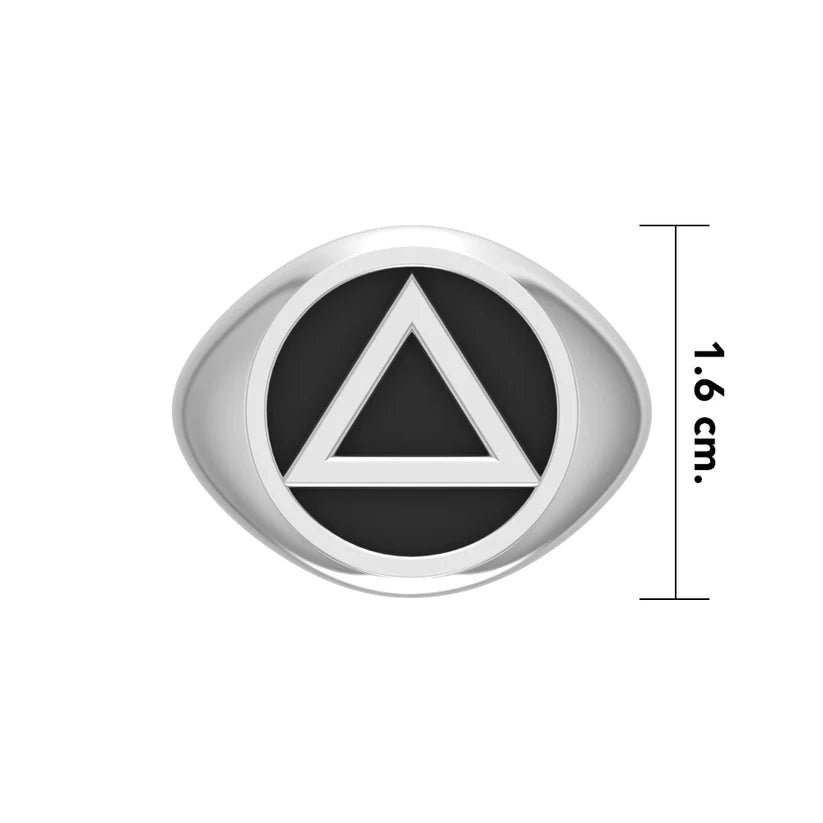 Serenity Circle Sterling Silver AA Ring TR117 - Elegant Minimalist Jewelry for Women, Perfect for Everyday Wear & Special Occasions