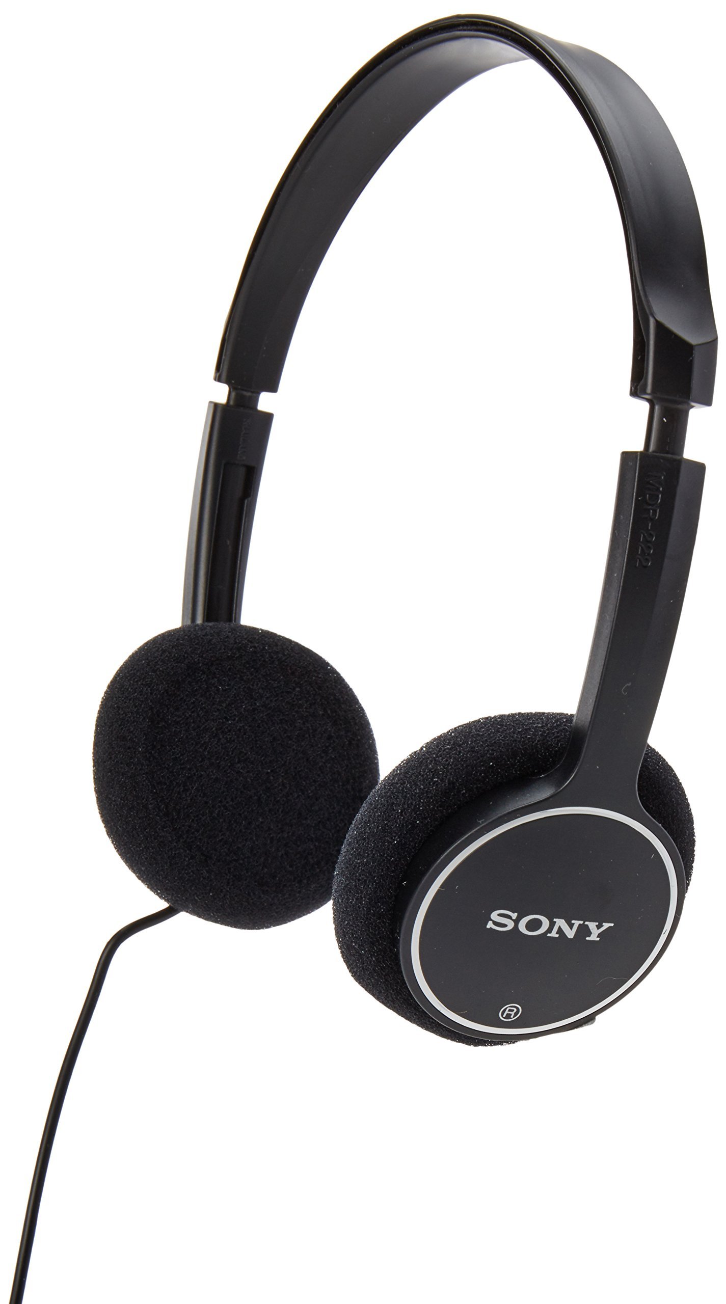 Sony MDR-222KD Kids Headphones - Lightweight Comfortable Over-Ear Headset with Volume Limiter for Safe Listening (Black) - Perfect for Online Classes, Travel & Home Use