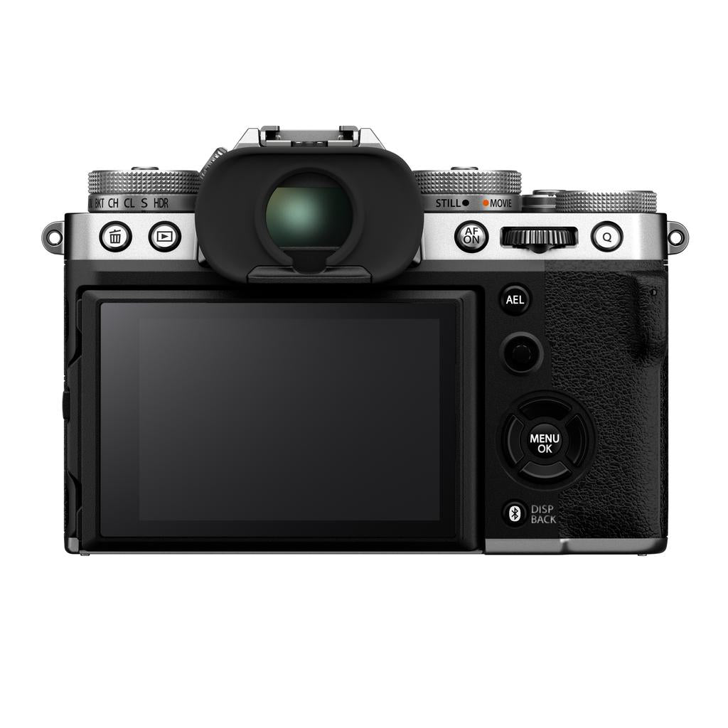 FUJIFILM X-T5 Mirrorless Digital Camera (Silver) - 26.1MP APS-C Sensor, 5-Axis IBIS, 4K Video - Perfect for Travel Photography & Vlogging