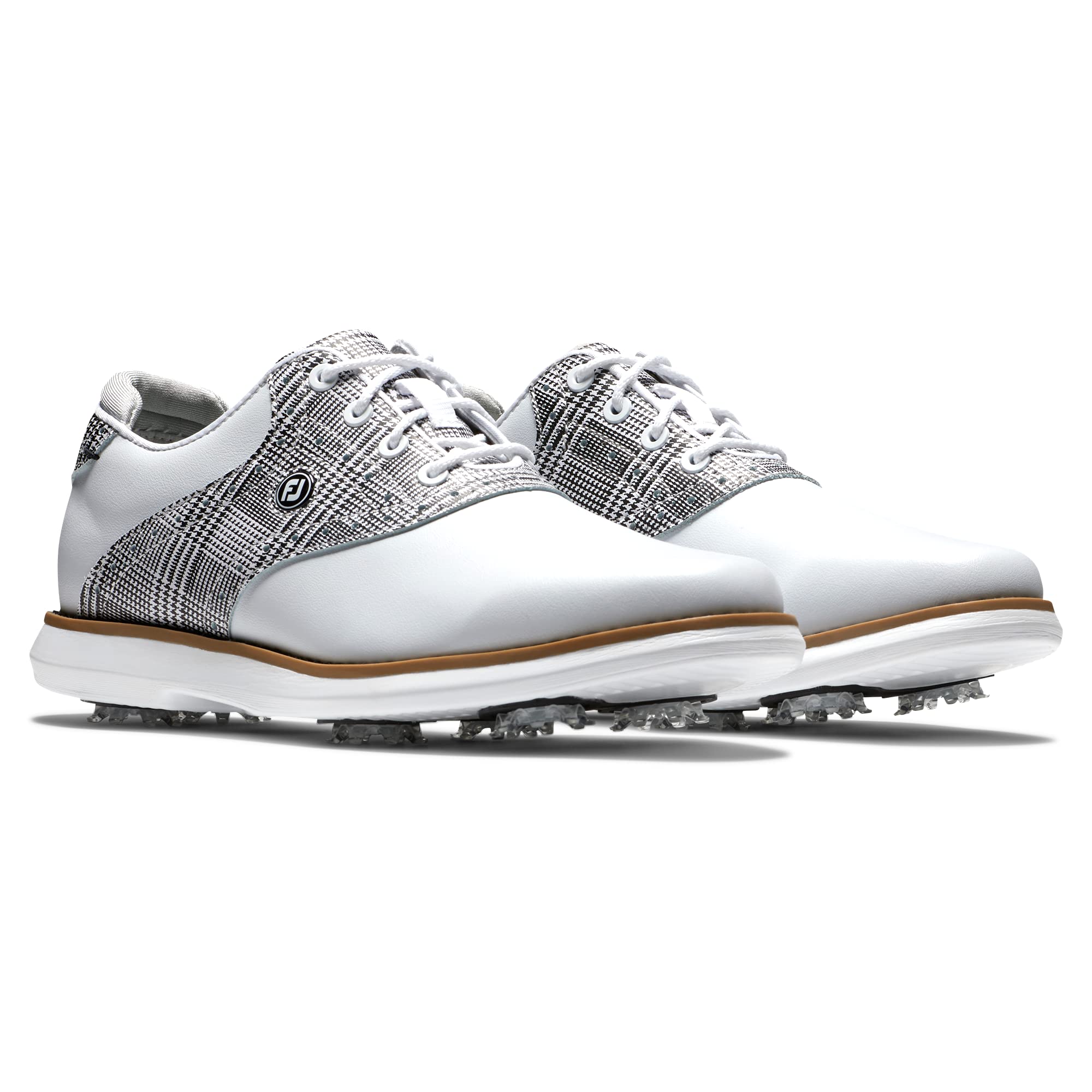 FootJoy Women's Traditions Golf Shoes - Comfortable & Waterproof Spiked Golf Shoes for Women - Perfect for Golf Course & Outdoor Sports