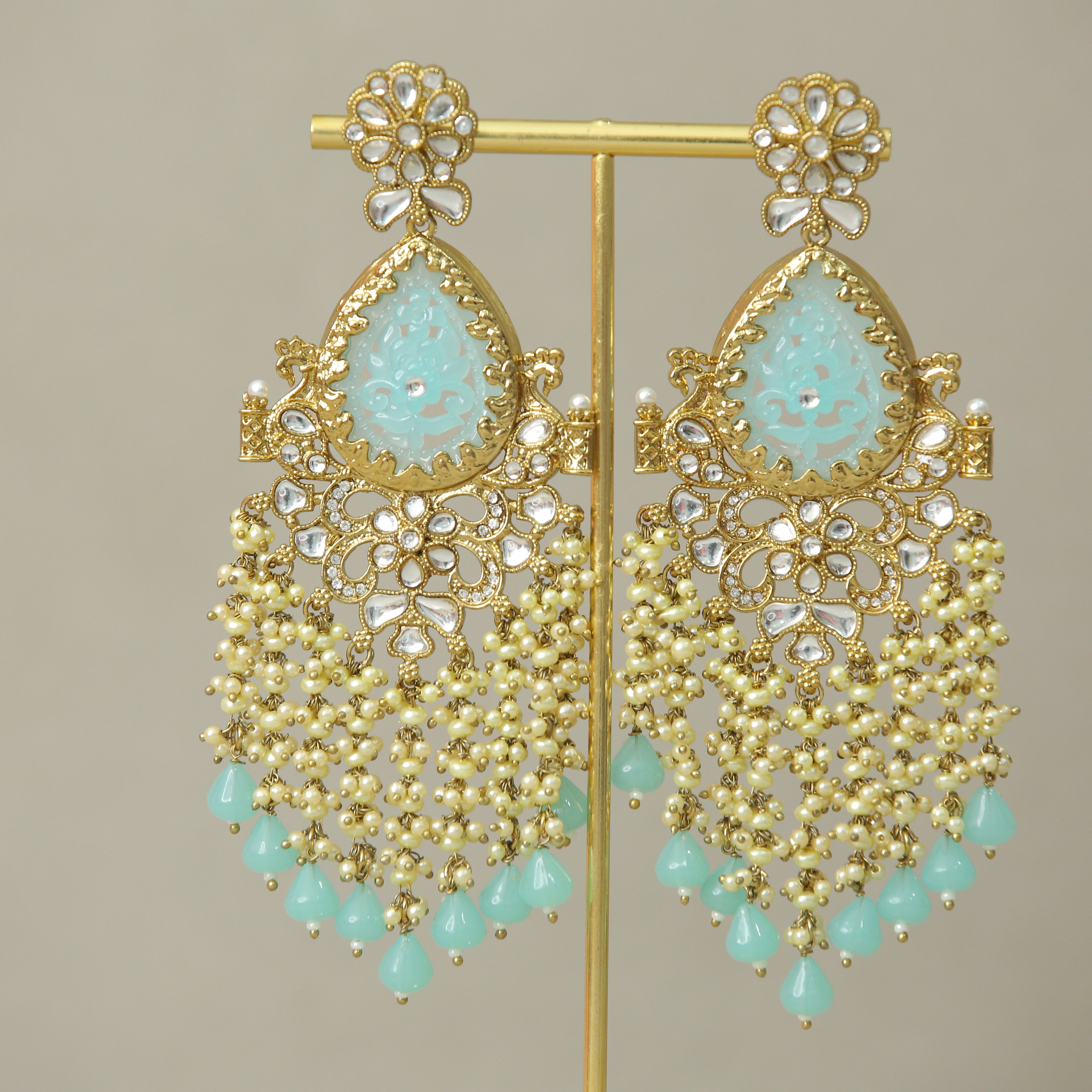Exquisite Kundan Earrings for Women – Traditional Indian Jewelry for Weddings, Parties & Festive Occasions