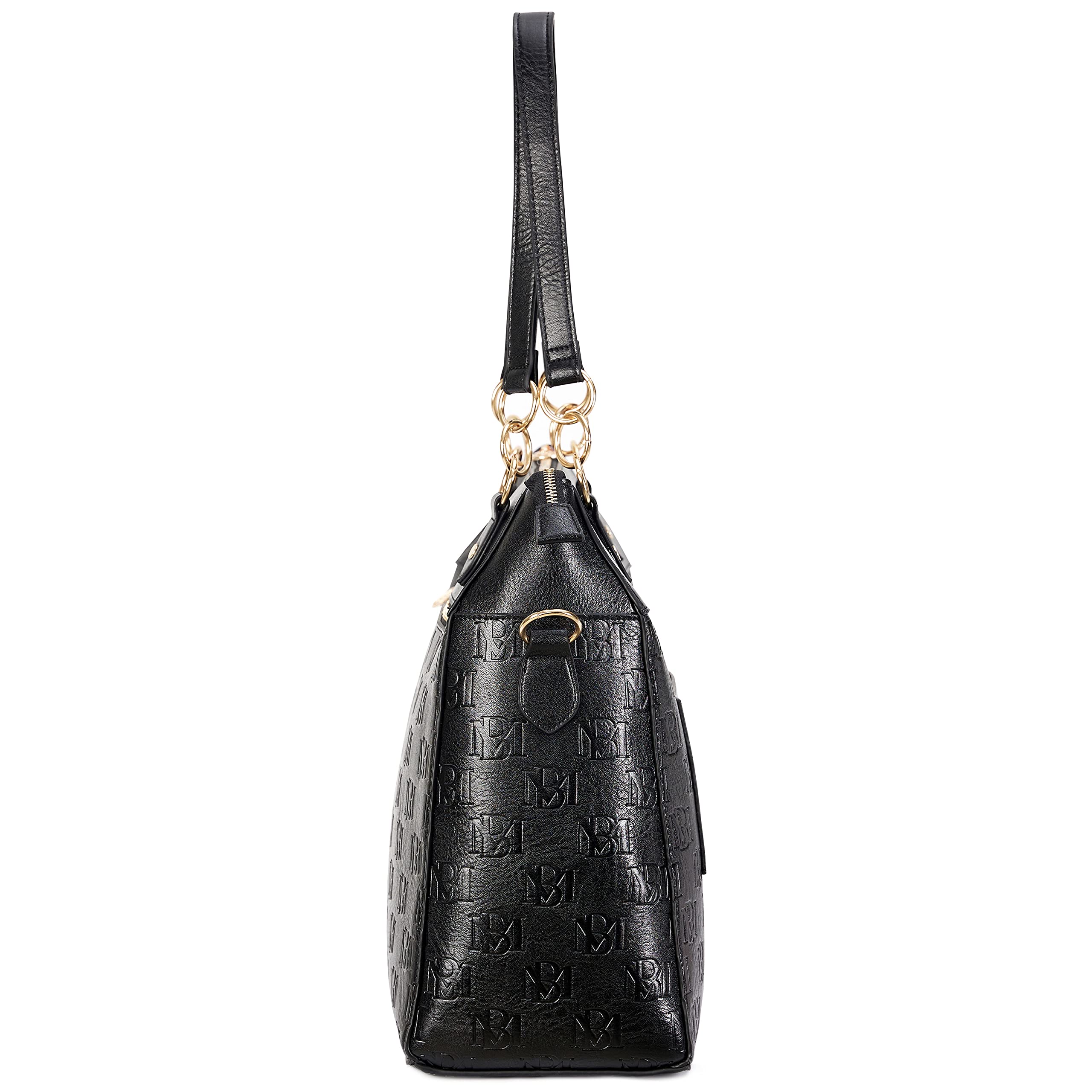 Badgley Mischka Madalyn Vegan Leather Weekender Travel Tote Bag - Stylish Carry-On for Weekend Getaways & Business Trips