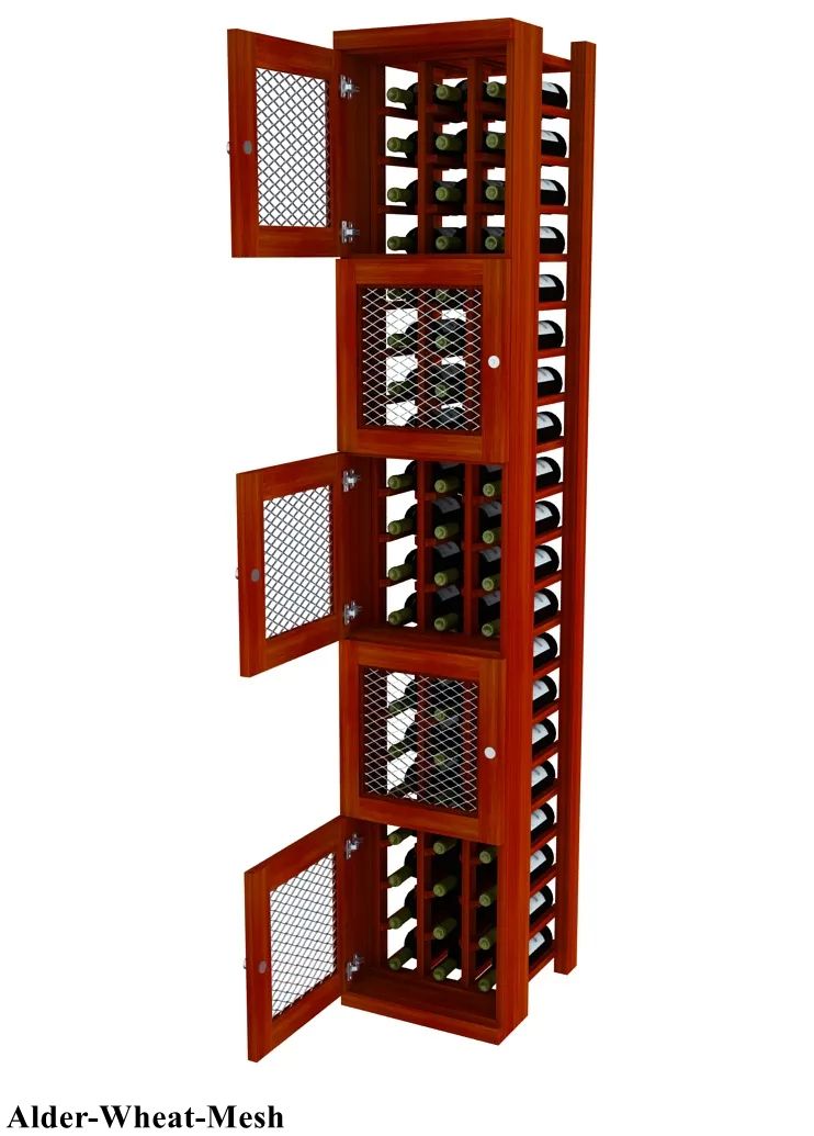 Vinostor Wine Lockers - 5 Locking Storage Bins for Wine Bottles, 83 5/8