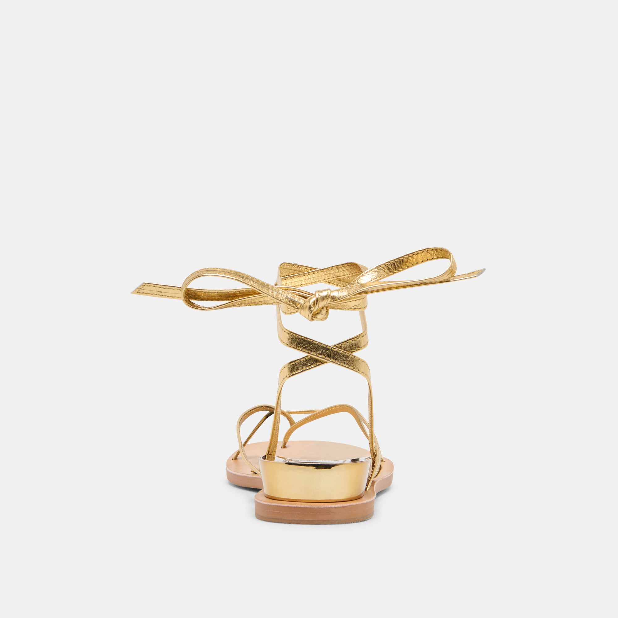 RUDIE Women's Dark Gold Metallic Leather Sandals - Comfortable & Stylish for Summer, Beach, and Casual Outings