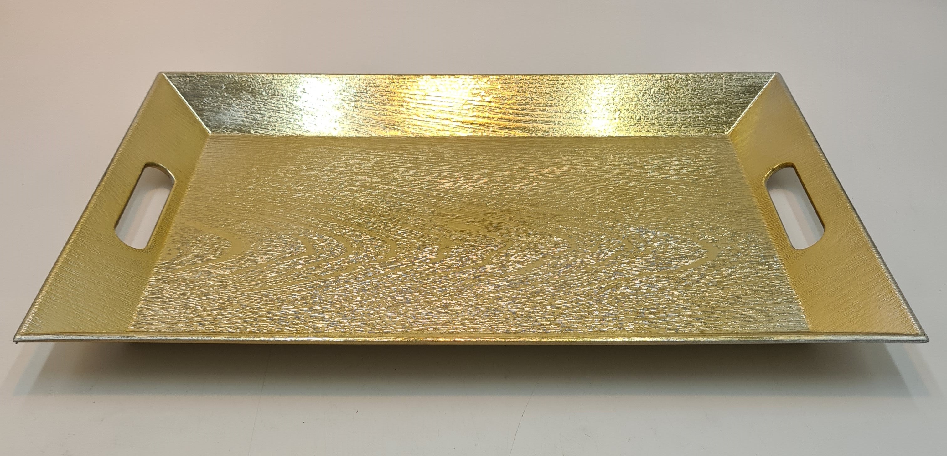 17.5x12 Inch Gold Serving Tray - Elegant Decorative Tray for Parties, Dining, and Home Decor
