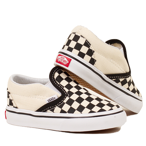 Vans Classic Slip-On Toddler Shoes - Black & White Checkerboard - Comfortable Kids Sneakers for Boys & Girls - Perfect for School, Playground & Everyday Wear