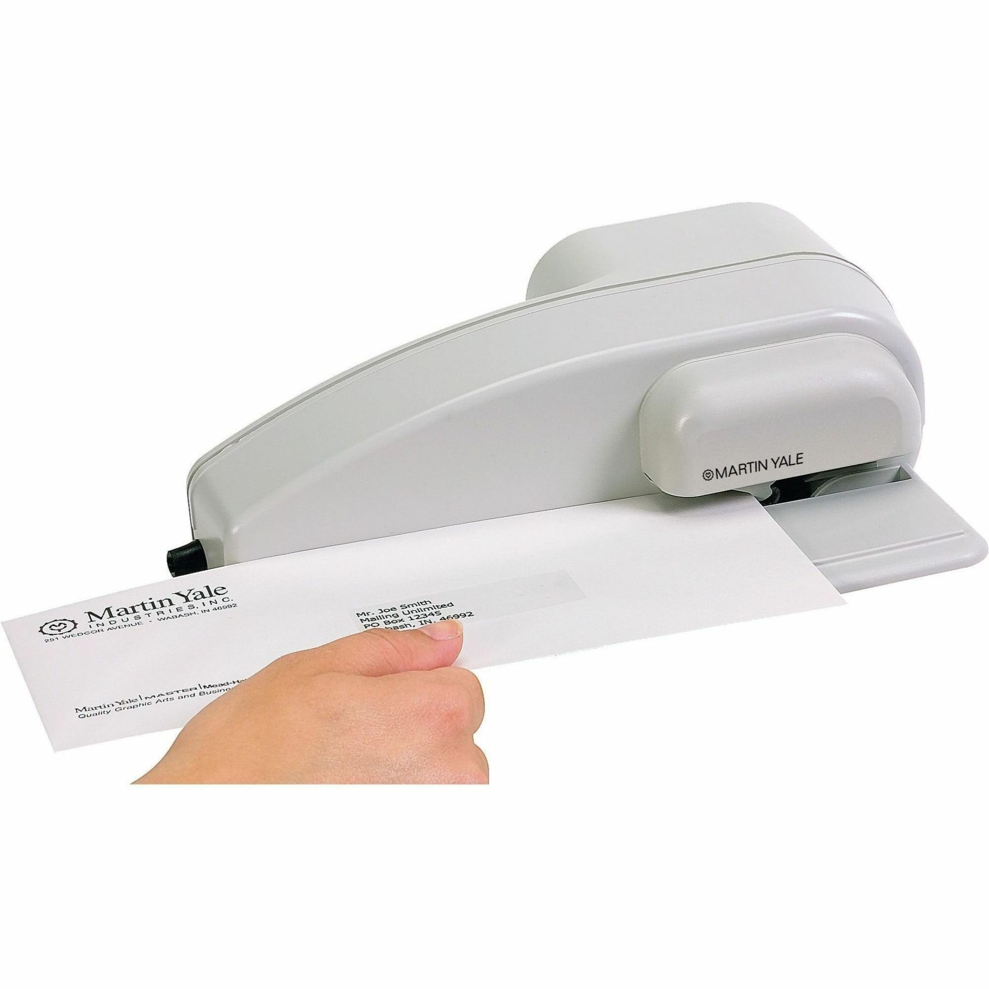 Martin Yale 1616 Automatic Electric Letter Opener - 9.5 Inch Desktop Mail Opener Machine, Gray | Perfect for Offices, Mailrooms & High-Volume Letter Processing