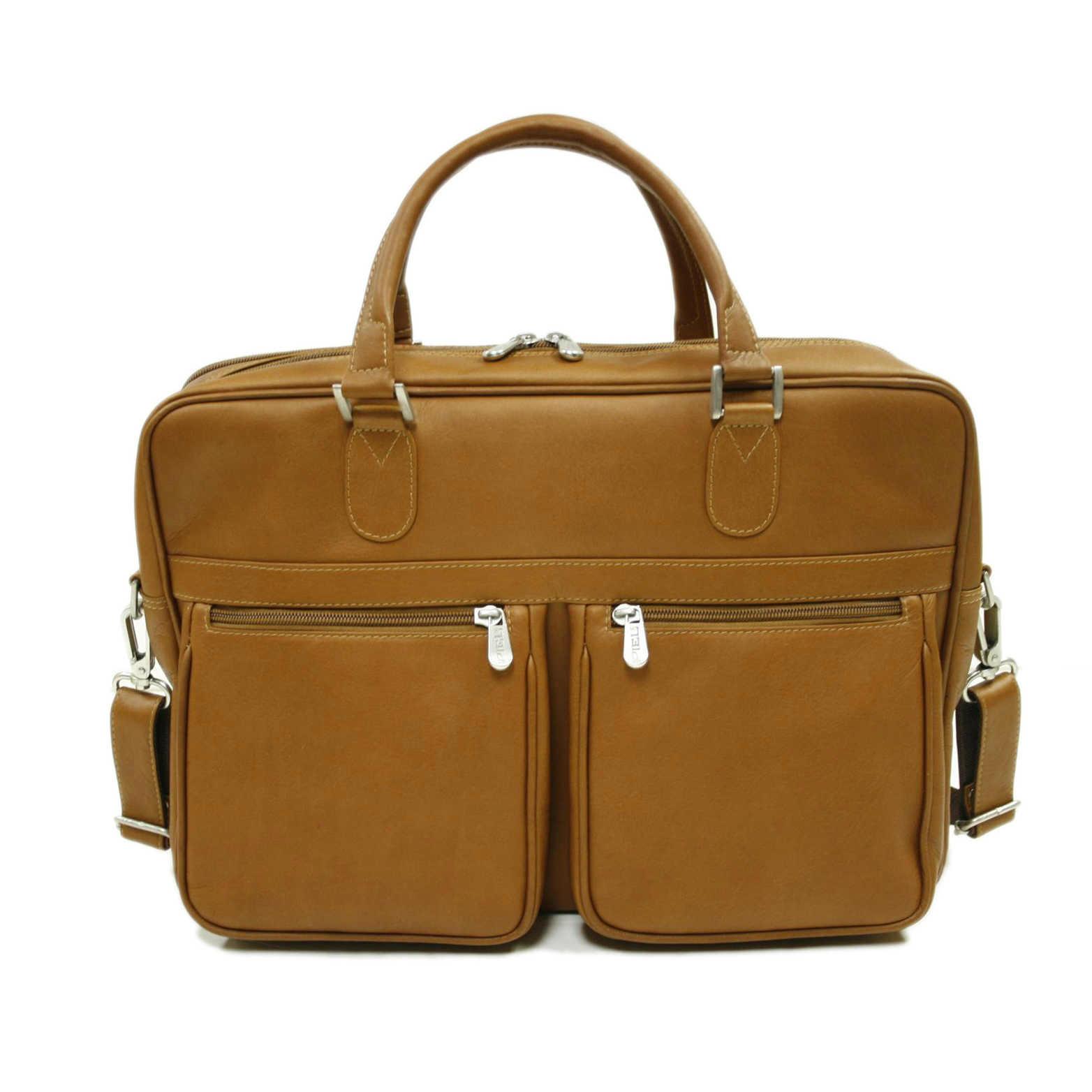 Checkpoint Friendly Leather Briefcase & Overnight Bag for Business Travel - TSA Approved Laptop Bag for Professionals & Frequent Flyers - Perfect for Airports, Business Trips & Weekend Getaways