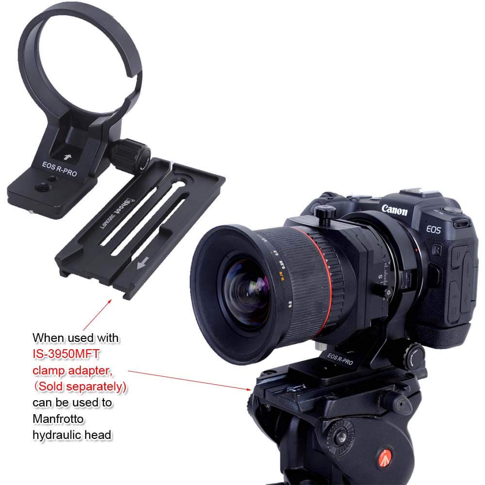 Canon EF to EOS R Mount Adapter Ring with Arca-Swiss Quick Release Plate - iShoot Lens Collar Tripod Mount for DSLR Cameras | Perfect for Landscape, Portrait & Studio Photography
