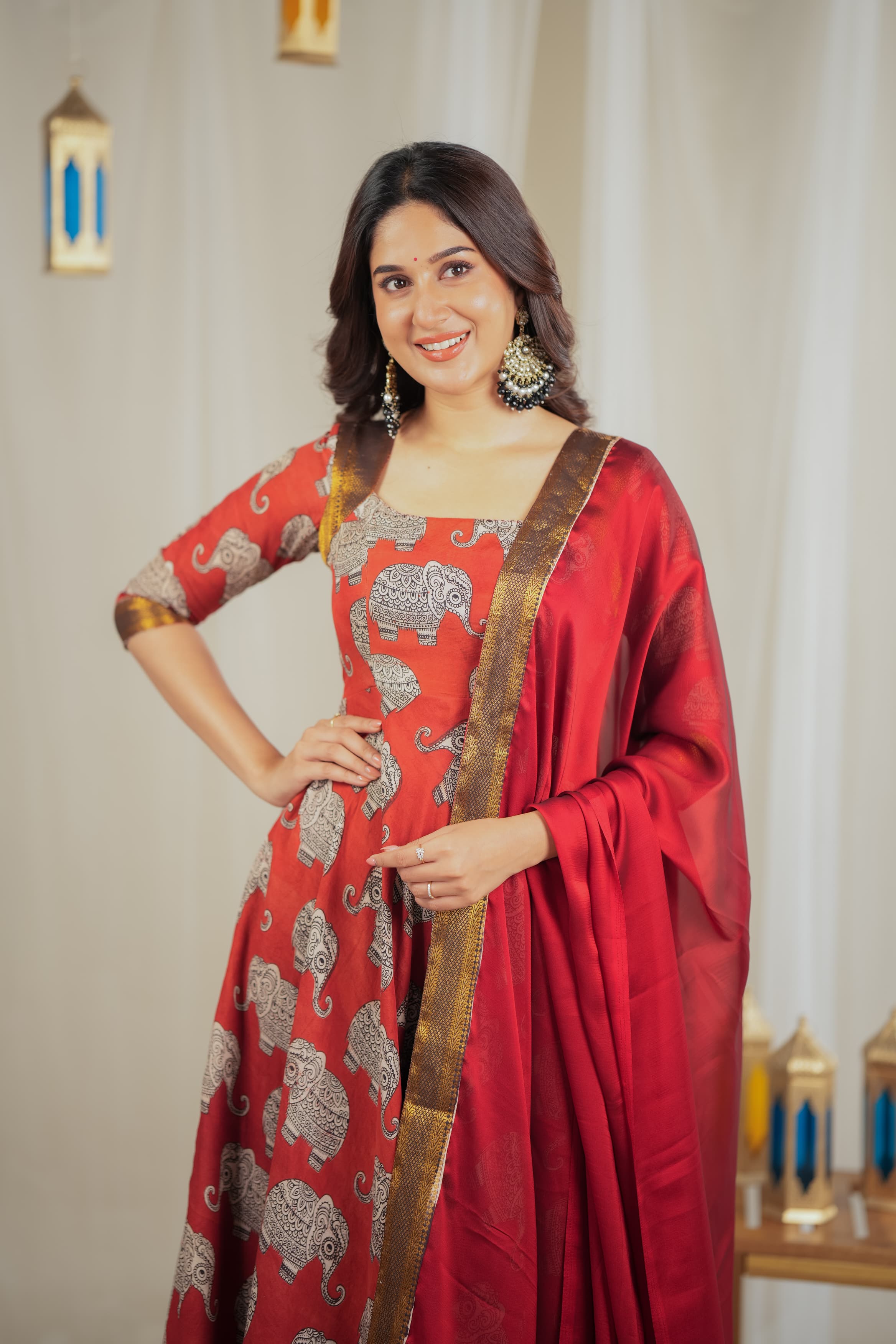 DD635 Kalki Simple and Elegant Anarkali Dress for Women | Traditional Indian Party Wear | Perfect for Weddings, Festivals and Special Occasions