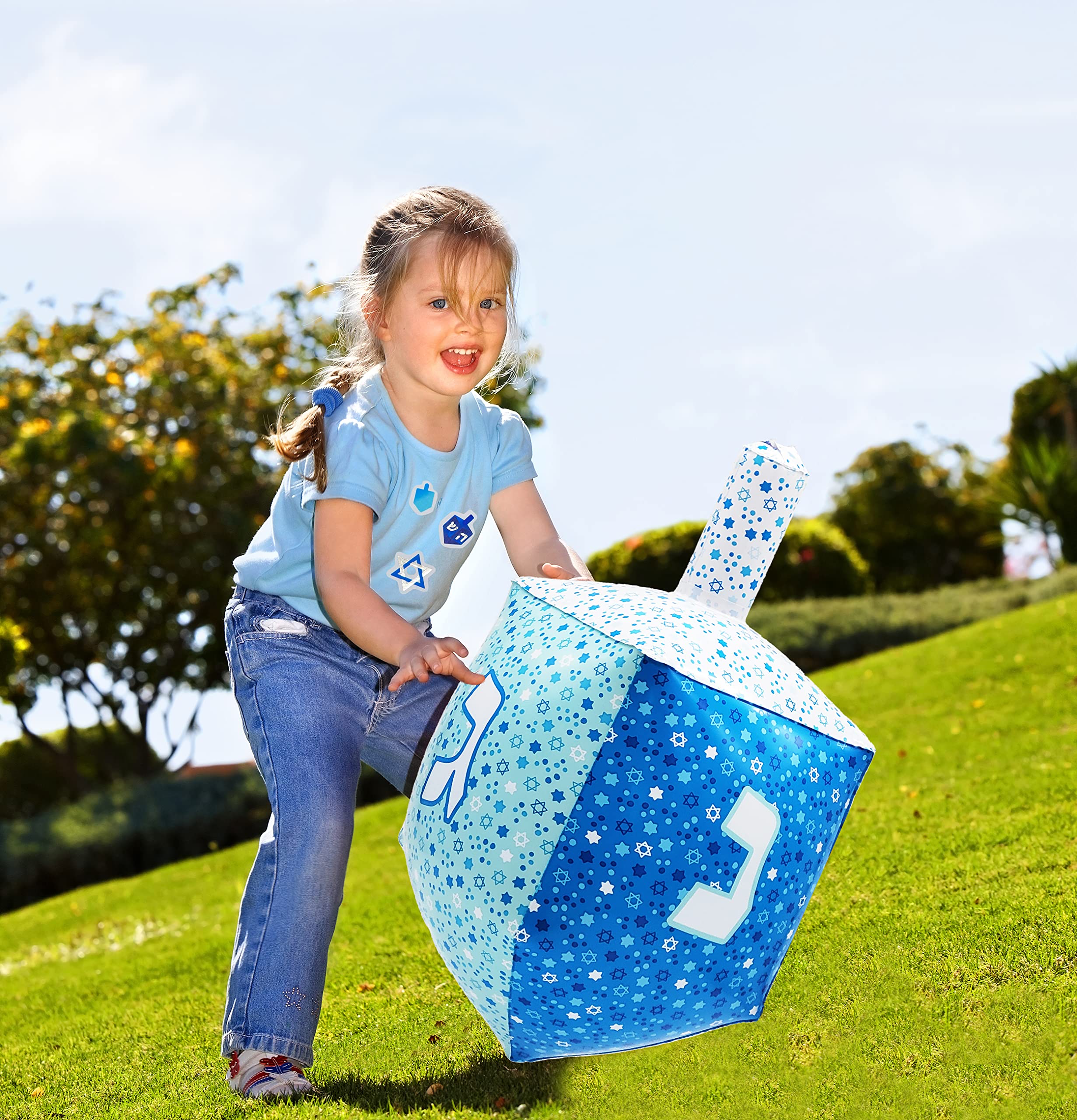 The Dreidel Company Hanukkah Inflatable Dreidel Decorations - 24