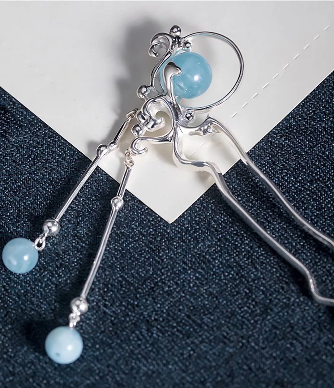 Chinese Classical Hair Stick - 925 Silver Hanfu Hairpin for Women | Traditional Hair Clip Accessories | Perfect for Weddings, Cosplay & Cultural Events