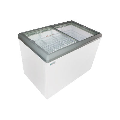 Excellence HB 14HC Dual Temperature LED Flat Top Merchandiser Refrigerator Freezer - Perfect for Convenience Stores, Cafes & Commercial Kitchens