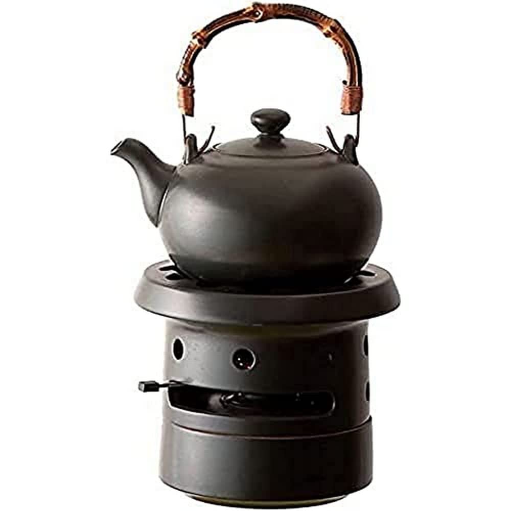 TEASOUL Tea Soul Set - Black Ceramic Teapot with Kettle, Lin's Ceramic Studio - Perfect for Home Tea Ceremony, Gifts & Relaxation