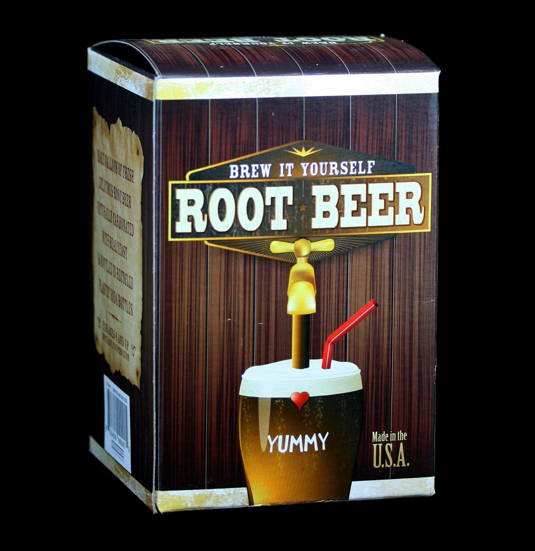 Root Beer Kit - DIY Home Brewing Starter Set with Flavors & Ingredients - Perfect for Parties, Gifts & Family Fun