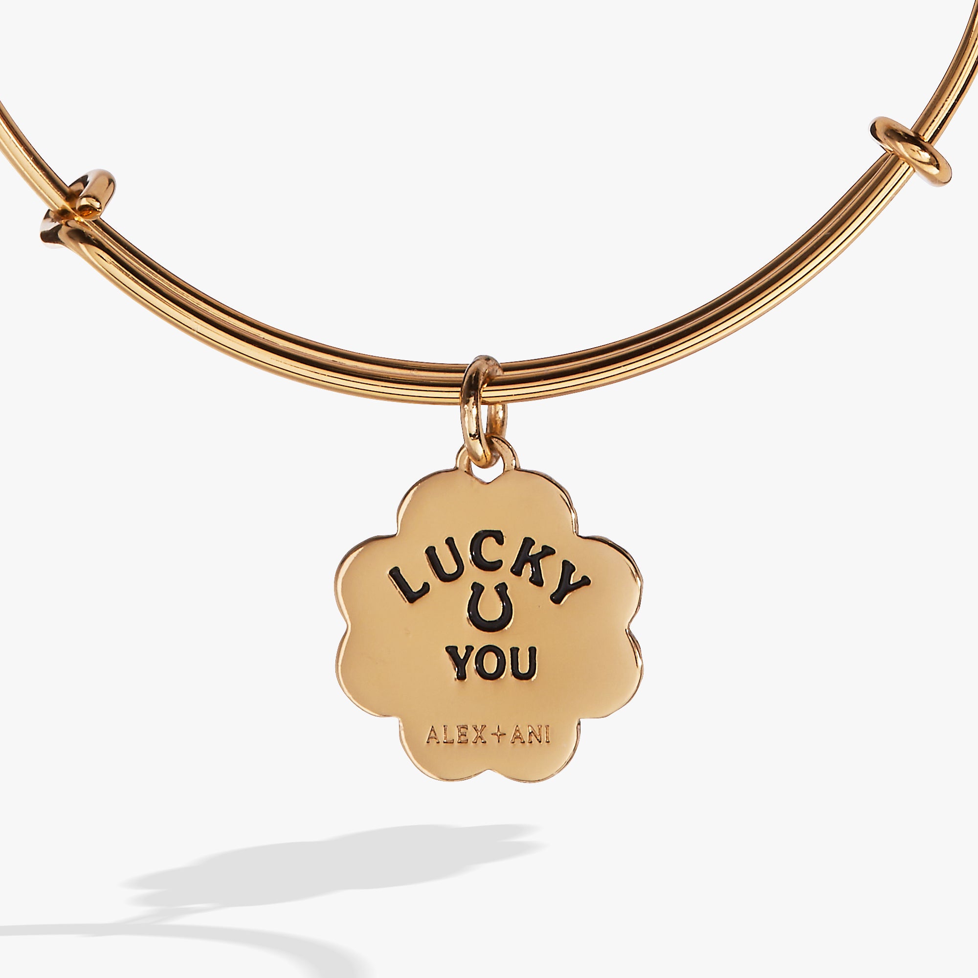 Lucky Four Leaf Clover Charm Bangle Bracelet for Women - Elegant Irish Jewelry Gift for St. Patrick's Day, Birthday & Good Luck Charm