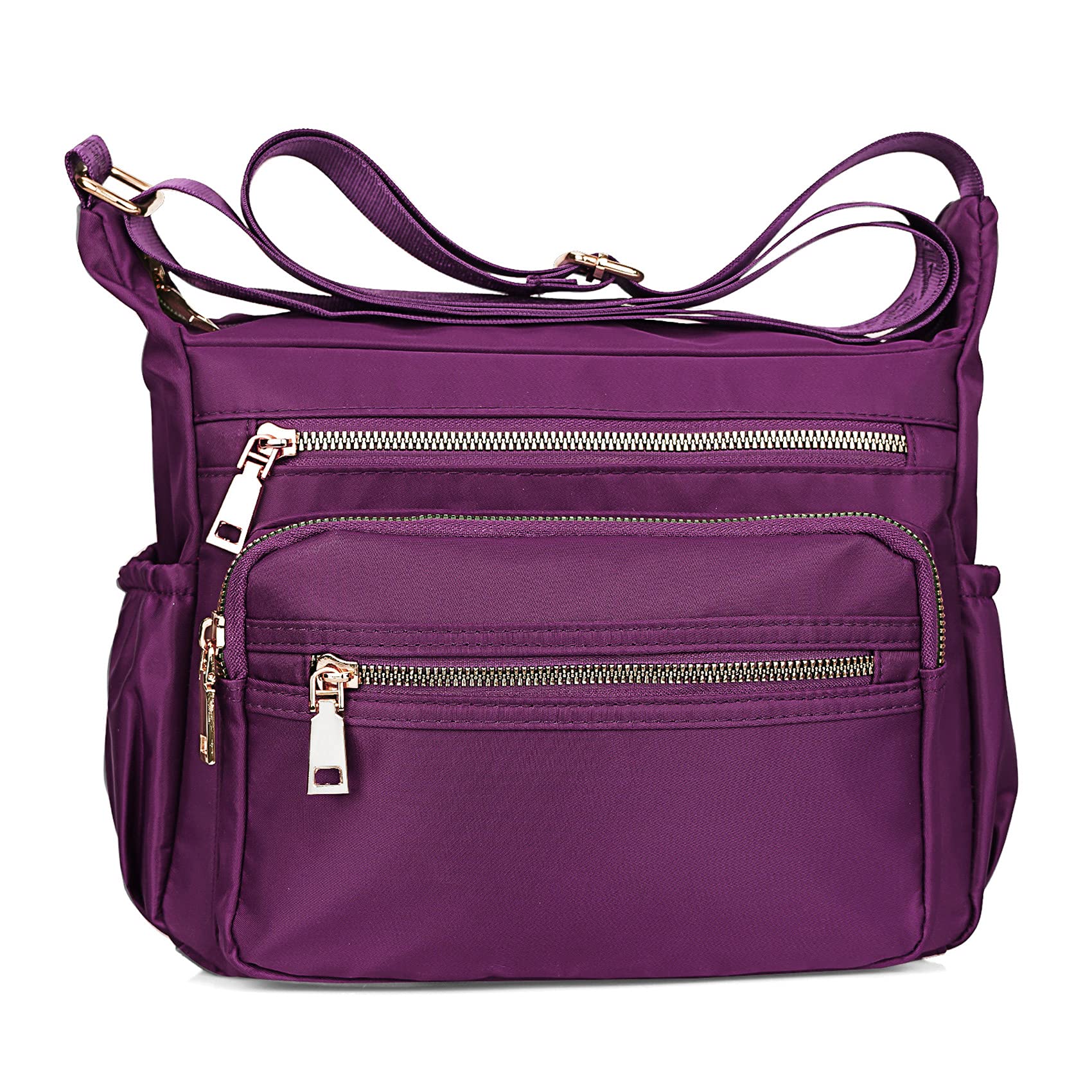 NOTAG Women's Lightweight Nylon Crossbody Bag - Waterproof Small Shoulder Purse with Multiple Pockets for Travel, Shopping & Daily Use