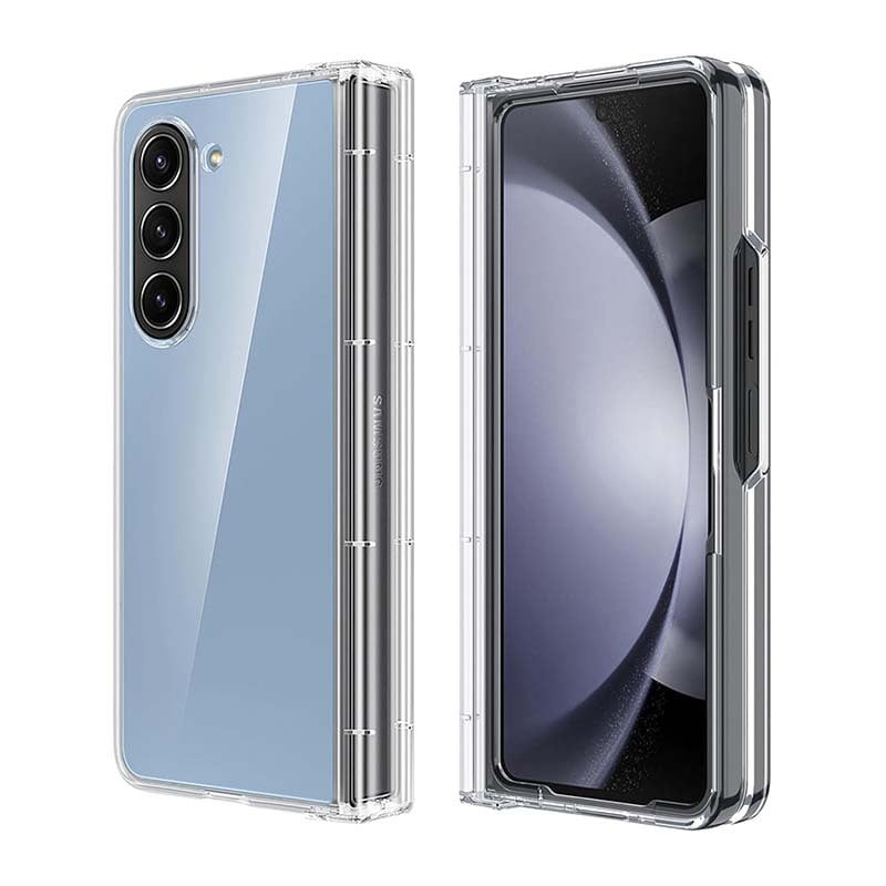 Premium iShield Crystal Palace Clear Case for Samsung Galaxy Z Fold 5 - Slim Protective Cover with Anti-Scratch & Shock Absorption - Perfect for Work, Travel & Everyday Use