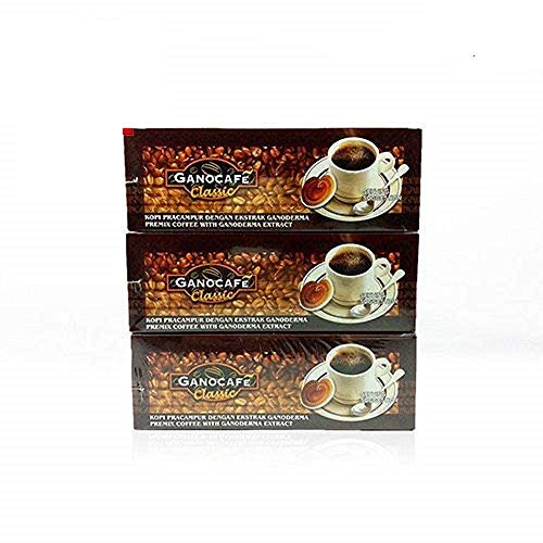 Gano Excel Black Coffee with Ganoderma Lucidum - 3 Pack | Organic Reishi Mushroom Coffee Blend | Boost Energy & Immunity | Perfect for Morning Routine & Office Work