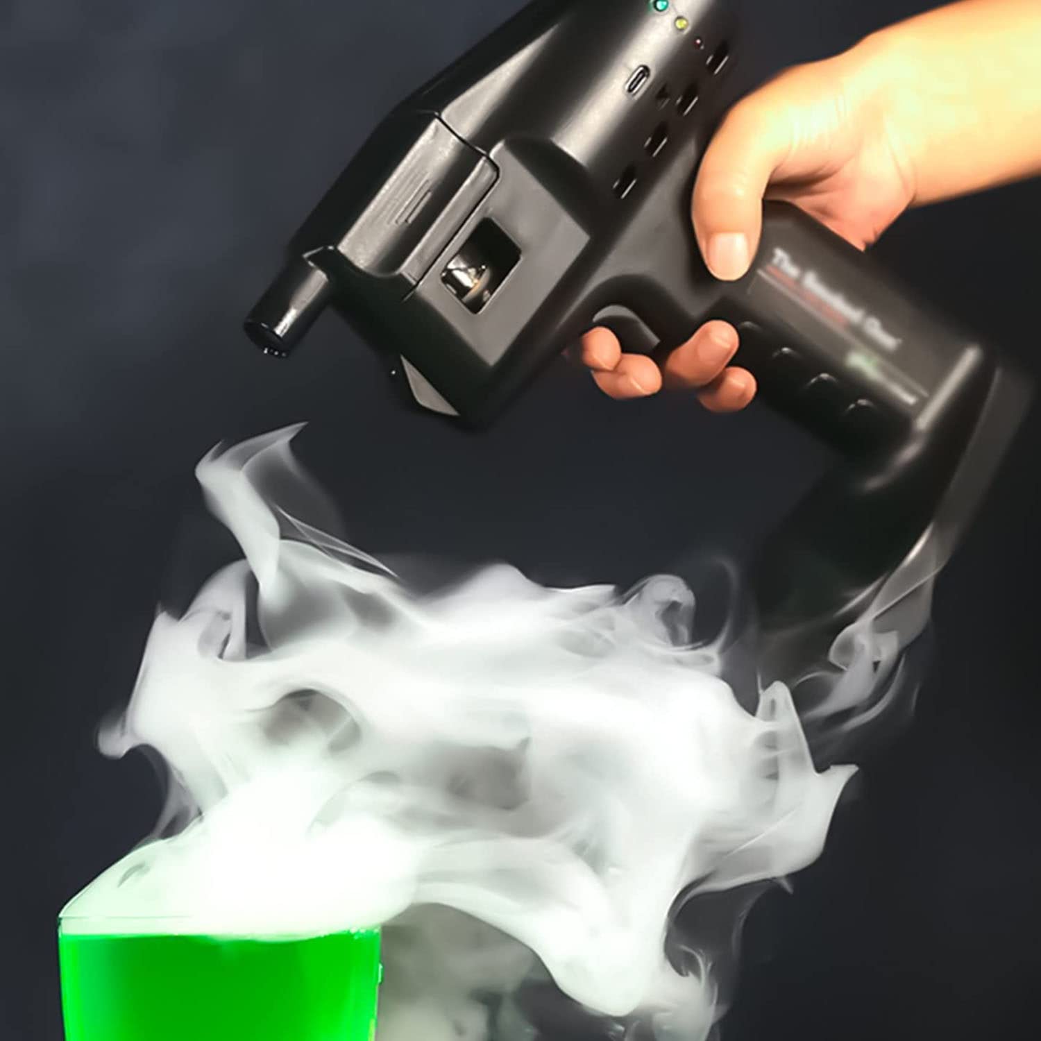 ZAANU Cocktail Bubble Maker Kit - Portable Bubble Gun for Cold Smoke & Vapor Cocktails - Perfect for Bartending, Mixology & Party Drinks