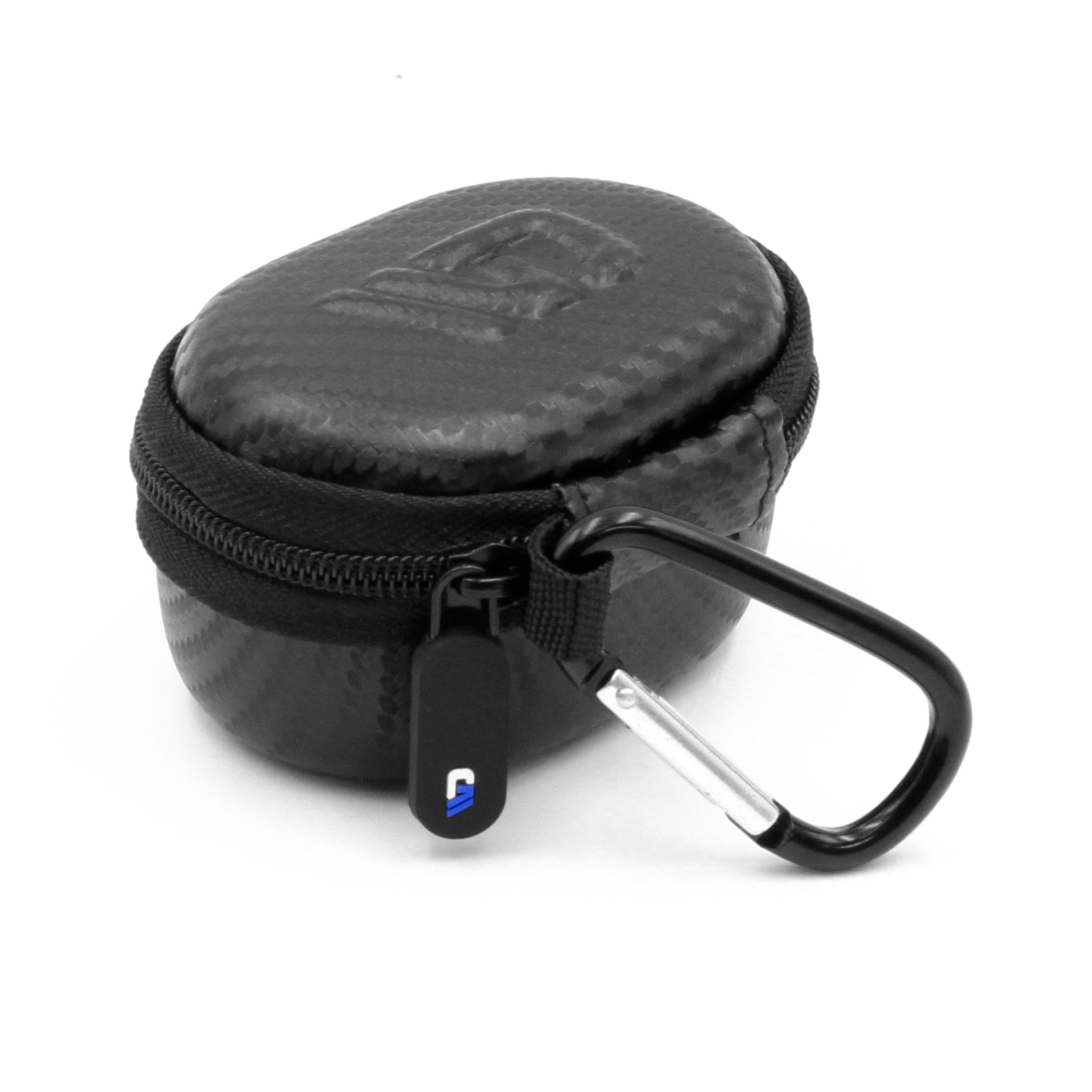CASEMATIX 3.25 Inch Hard Shell EVA Travel Case with Carabiner Clip - Waterproof Protective Storage for Small Accessories (Fits 3 x 1.75 x 1.5 Inch Items) - Perfect for Travel, Camping, Hiking & Outdoor Gear Organization
