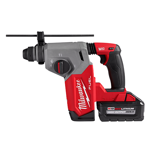 Milwaukee 2912-22DE M18 FUEL™ 1 Inch SDS Plus Rotary Hammer Drill with Dust Extractor Kit - Perfect for Concrete Drilling, Demolition & Construction Projects