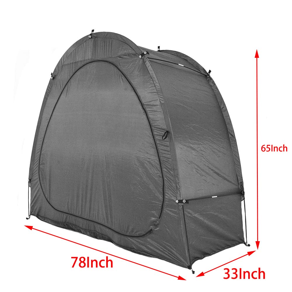 Portable Bike Storage Tent - Outdoor Foldable Bike Shed Cover for 1 Bicycle, Waterproof Garden Shelter for Patio, Yard & Garage (Black) | Perfect for Backyard, Camping & Seasonal Bike Protection