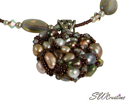 Rutilated Quartz Vitrail Crystal Bead Art Necklace - Handmade Boho Jewelry for Women, Healing Crystal Necklace for Meditation & Energy Balancing - Perfect for Yoga, Spiritual Gifts & Everyday Wear