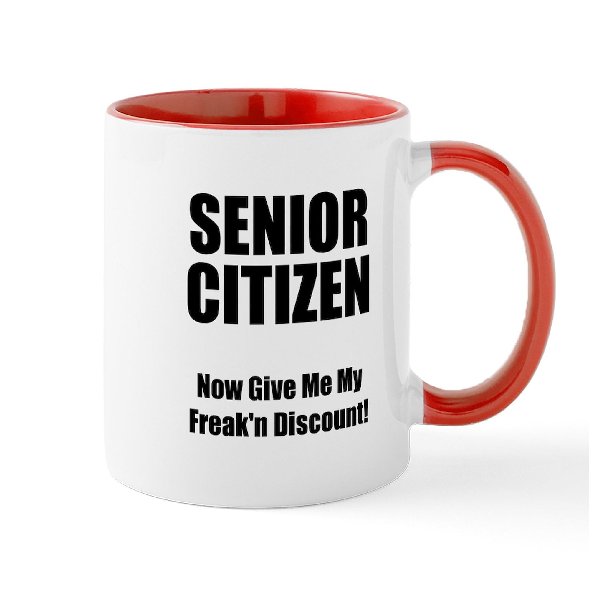 11 oz (325 ml) Ceramic Coffee Mug for Senior Citizens - Funny & Unique Gift for Elderly - Perfect for Retirement, Birthday & Everyday Use
