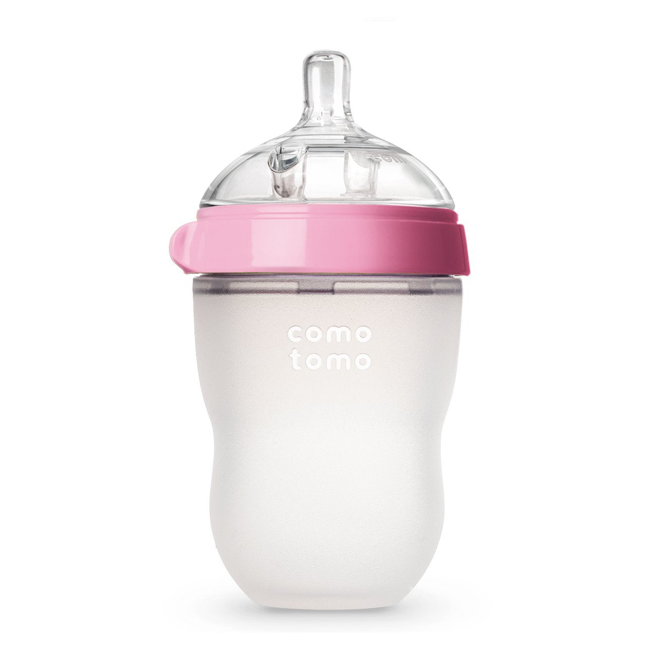 Natural Feel Baby Bottle 8 oz - BPA-Free Silicone Feeding Bottle for Newborns & Infants - Perfect for Breastfeeding Transition, Daycare & On-the-Go Feeding