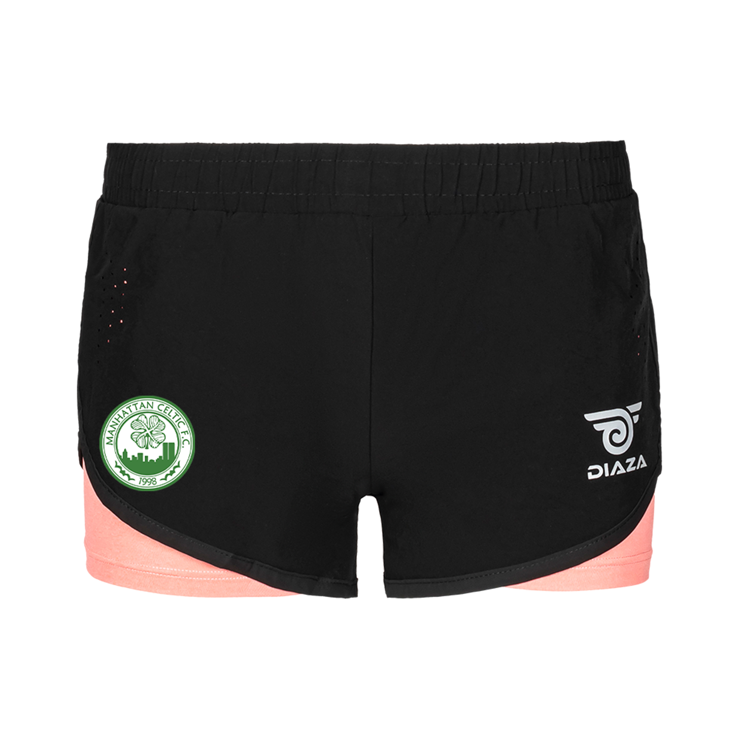 Men's Manhattan Celtic FC United Rosa Soccer Shorts - Breathable & Lightweight for Training, Matches & Casual Wear