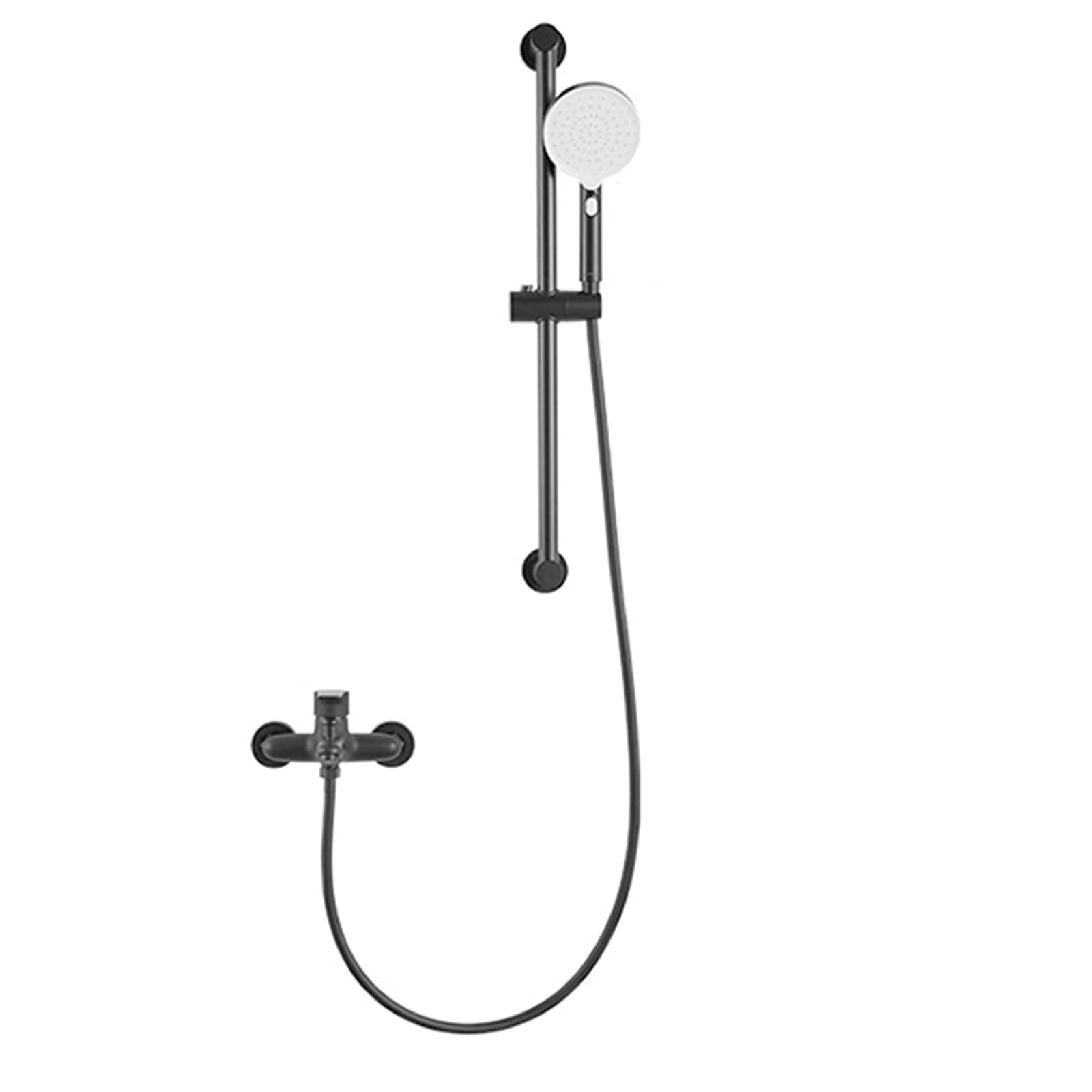 YYBD Adjustable Handheld Shower Head Set with Hose - High Pressure Wall Mount Shower Head for Low Water Pressure - Perfect for Bathroom, Spa & RV Use
