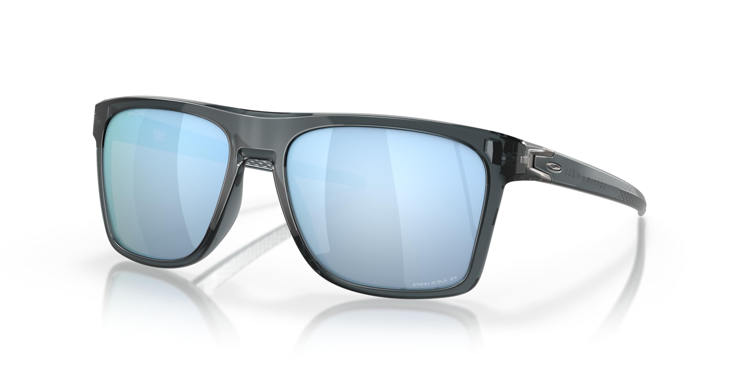 Oakley Men's Oo9100 Leffingwell Rectangular Polarized Sunglasses for Driving, Running & Outdoor Sports - UV Protection, Lightweight Frame, Comfort Fit