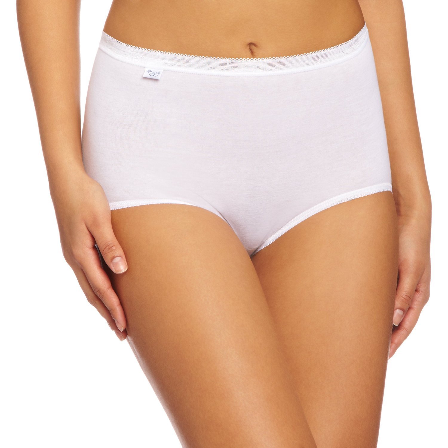 Sloggi Women's 3-Pack Zero Feel High Waisted Seamless Cheeky Cotton Underwear - Soft Breathable Panties for Everyday Comfort - Perfect for Work, Yoga & Lounge Wear