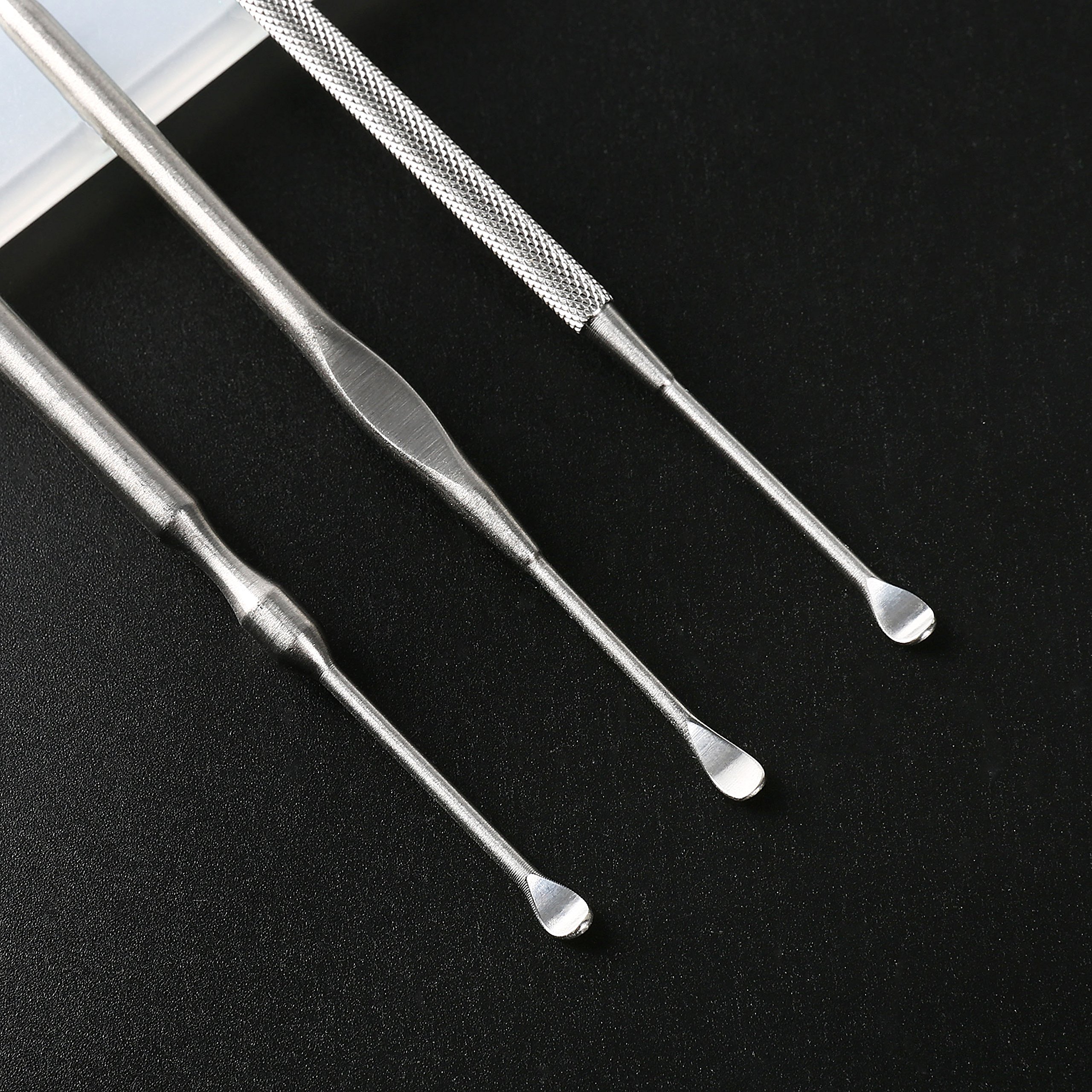 3 Pcs Ear Wax Removal Kit - Geengle Ear Cleaning Tool Set with Curette, Brush & Storage Box - Safe & Gentle Earwax Remover for Adults & Kids - Perfect for Home, Travel & Personal Hygiene Care
