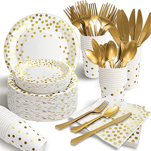 175PCS White and Gold