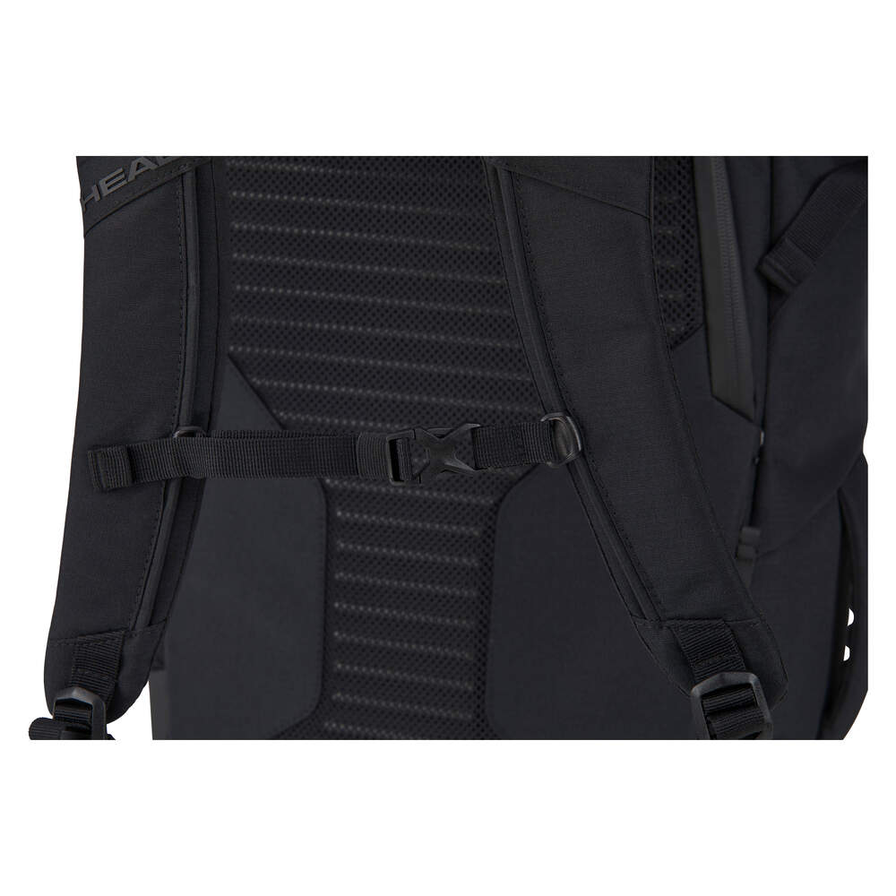 Head Pro X Racquetball Backpack (Black) - Durable Sports Bag for Racquetball Gear, Paddles & Accessories - Perfect for Gym, Court & Travel