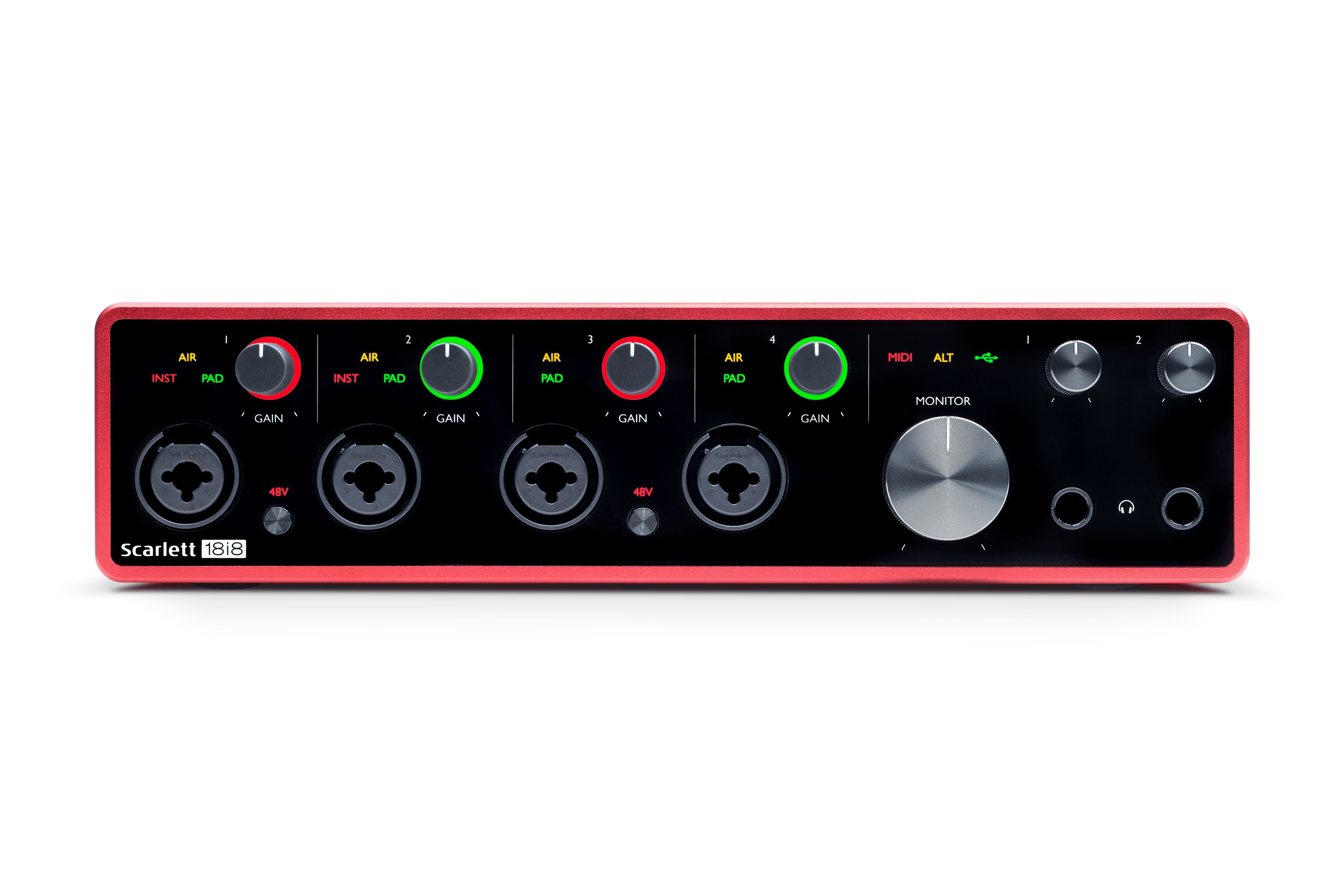 Focusrite Scarlett 18i8 3rd Gen USB Audio Interface with Pro Tools | First - Professional Studio Recording & Podcasting Equipment for Home & Music Production