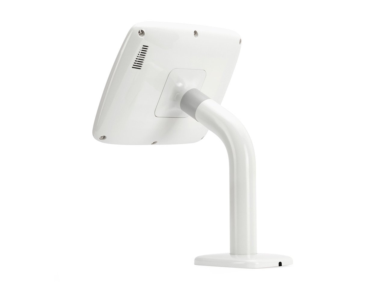 Lockable Desk Mount Stand for Apple iPad Air & Air 2 - Secure White Kiosk Stand | Perfect for Retail Displays, Reception Counters & Public iPad Stations