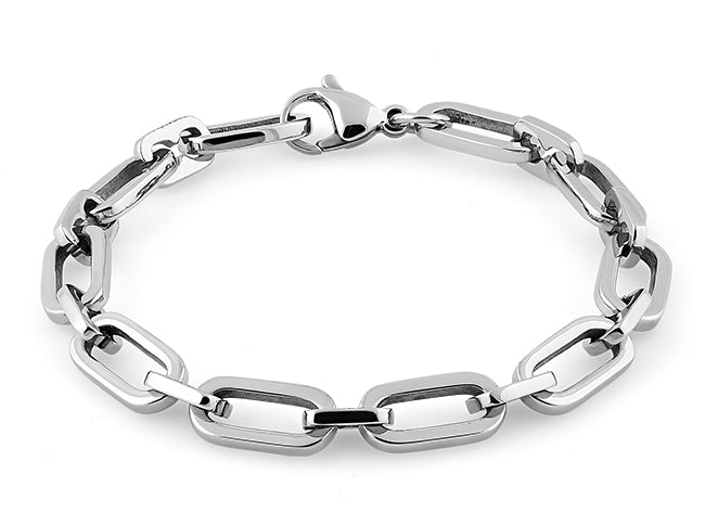 Stainless Steel Cable Chain Link Bracelet for Women & Men - Durable & Stylish Jewelry Gift for Everyday Wear, Parties & Special Occasions