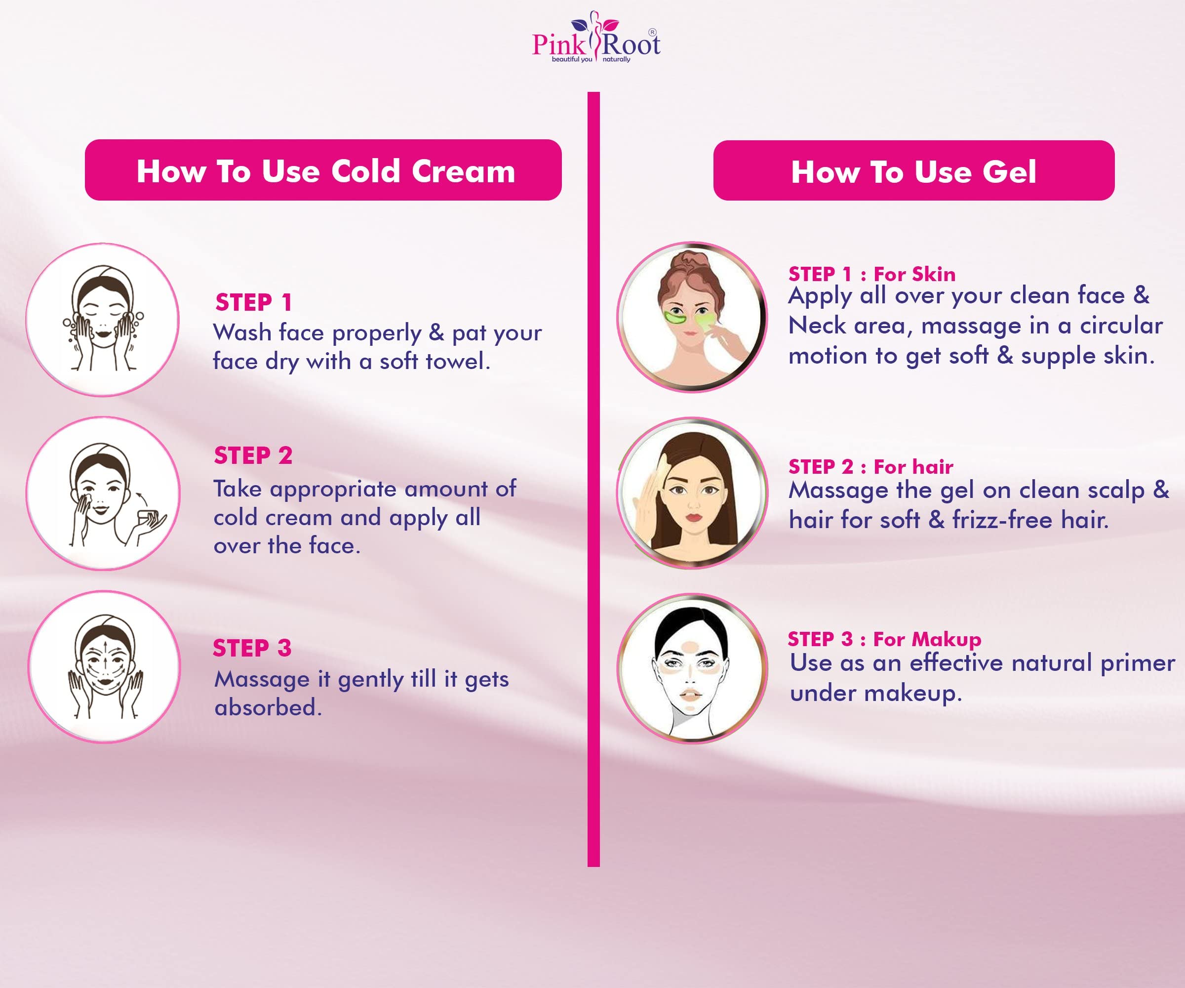 Pink Root Cucumber Gel 500g with Cocoa Butter Cold Cream 500g - Hydrating Skincare Set for Dry Skin, Perfect for Daily Moisturizing & Night Care Routine