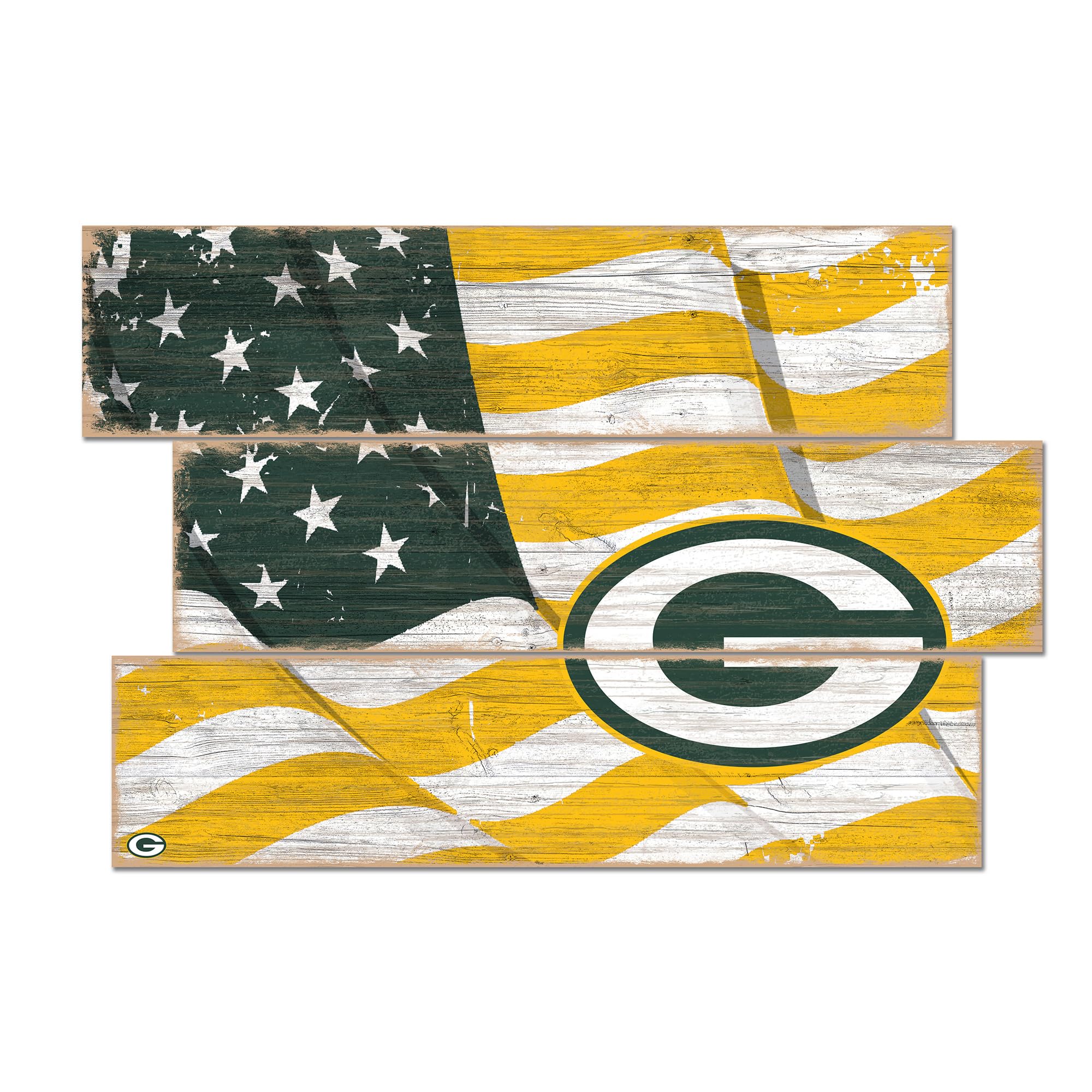 Fan Creations NFL 3-Plank Team Flag - Officially Licensed Football Banner for Home, Game Day & Tailgating Decor