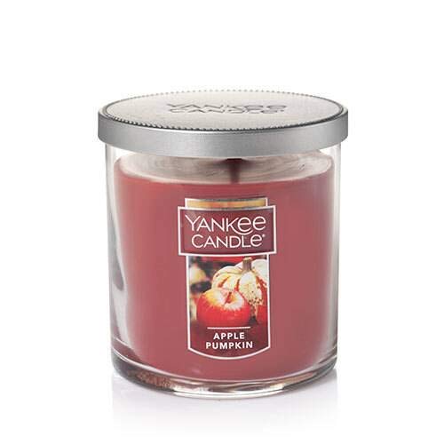 Apple Pumpkin Small Tumbler Candle - Fresh Scent Fall Home Decor for Cozy Autumn Evenings & Thanksgiving Table Centerpiece