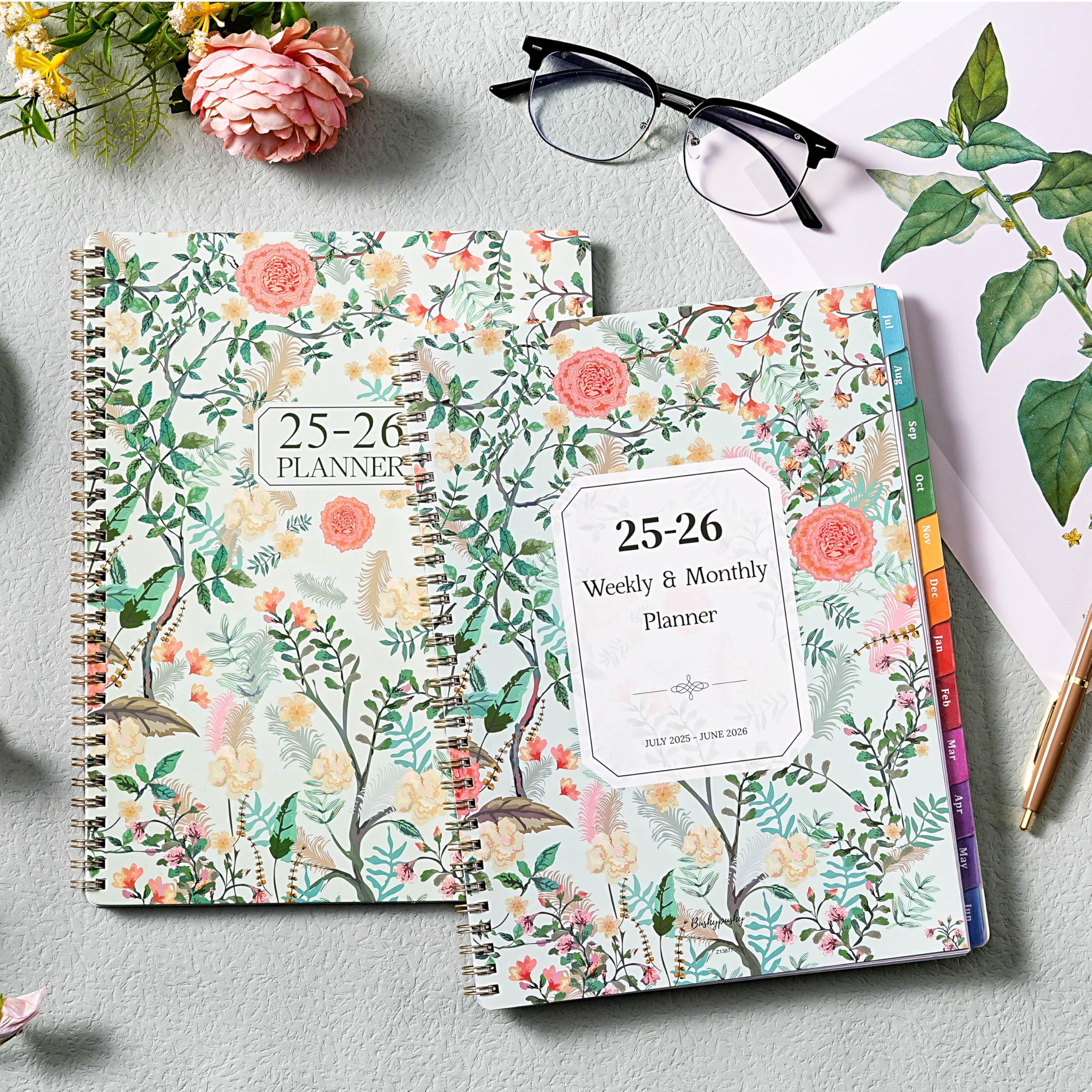 2025-2026 Academic Planner - July 2025 to June 2026 Weekly & Monthly Organizer with Colorful Tabs, 9